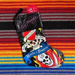 Ed Hardy “Hearts & Daggers” Christmas Stocking